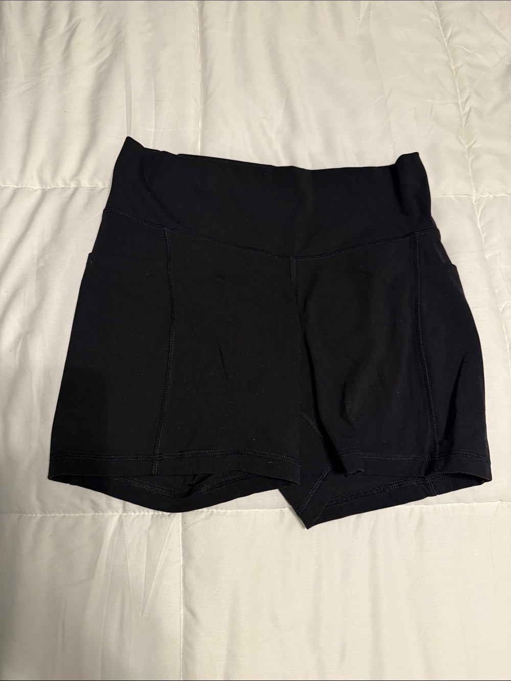 Members mark large active Black High-Waist Women’s Active Shorts